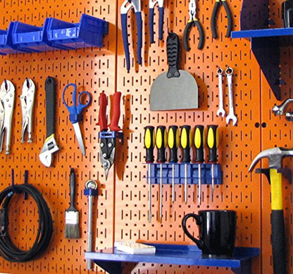 Wall Control 30-P-3232OR Orange Metal Pegboard Pack - color: Orange