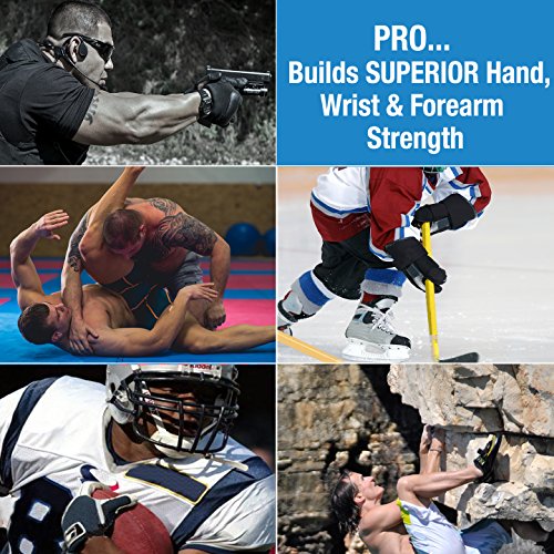 Prohands PRO Hand Exerciser, Finger Exerciser (Hand Grip Strengthener), Spring-Loaded, Finger-Piston System, Isolate and Exercise Each Finger - color: Blue - Pro, size: 5 lb (Light Tension)