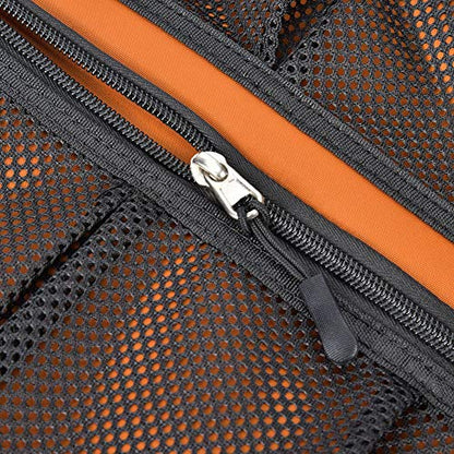 Rock Climbing Gear Bag | 320T Nylon Scratch Proof Organizer | Equipment Clip & Equipment Holder for Mountaineering/Outdoor Sports | Portable with Partitions