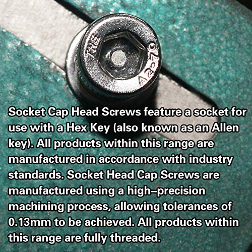 Fullerkreg M6-1.0 x 16MM Socket Head Cap Screws, Allen Socket Drive, Din 912, AISI 304 Stainless Steel (18-8), 20 PCS - size: M6-1.0 x 16MM