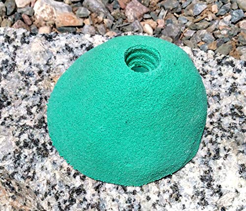 Large Sloper Polyurethane Bolt-On Rock Climbing Wall Hand Hold - color: green
