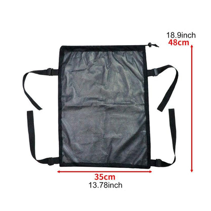 Menolana Backpack Extension Bag Large Capacity Mesh Pocket Foldable External Storage Pouch Oxford Cloth Lightweight Breathable Waterproof Side Straps Suitable