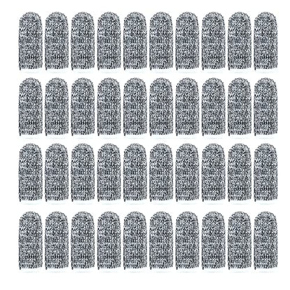 40 pcs Anti-Cut Fingertips Finger Cots Cut Resistant Protector Guards, Non-Slip Cut-Resistant Thumb Finger Protection Cots for Cutting Sewing Kitchen Working Sculpturing Gardening, 1 Size Fit All - size: 40 Pack
