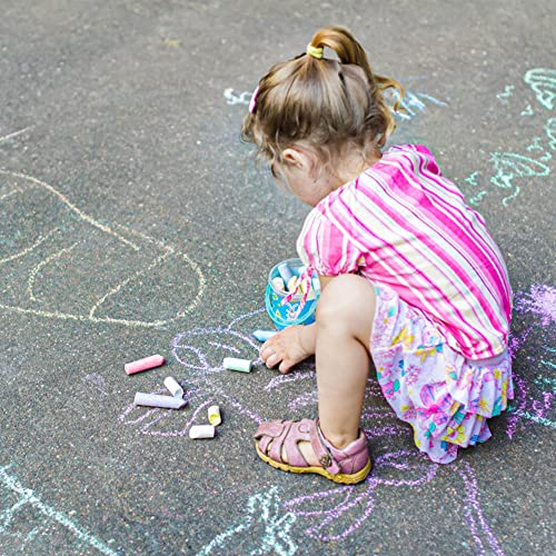 feela Jumbo Sidewalk Chalk, 72 Pack Non-Toxic Outdoor Chalk Set For Kids, 18 Colors