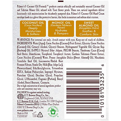 Palmer's Coconut Oil Formula Hand Cream with Green Coffee Extract, 2.1 Ounce (Pack of 2) - size: 2.1 Ounce (Pack of 2)