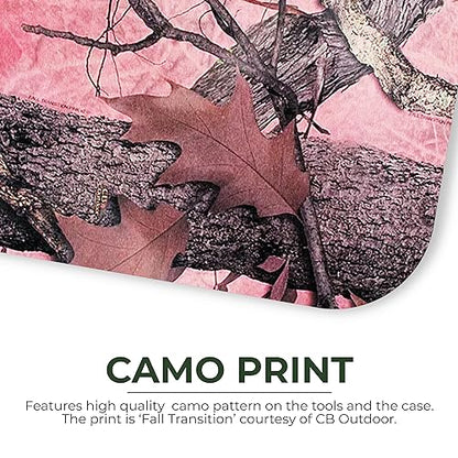 Rivers Edge Products Rivers Edge Products 7-Piece Nail Manicure Kit, Stainless Steel, Pink Camo - style: 7-piece Pink Camo