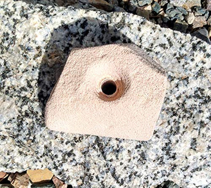Single Handed Jug Polyurethane Bolt-On Rock Climbing Wall Hand Hold - color: Tan