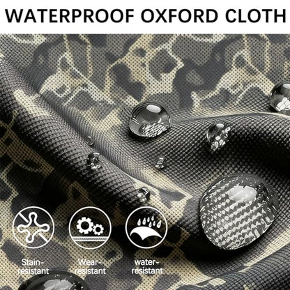 120L 3 Wheel Tactical Rolling Duffle Bag, Heavy Duty Military Deployment Luggage, 900D Waterproof Duffel for Camping Travel Outdoor Sports - color: Camo Brown