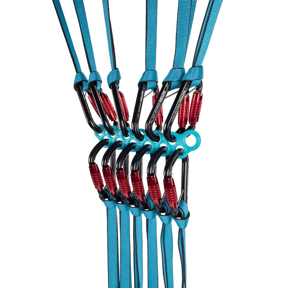 Notch Speedline Speedrack Holds up to 12 Slings with Extra Carabiner Hole (99409)
