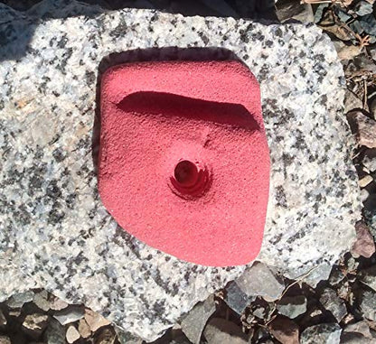 Ledge Polyurethane Bolt-On Rock Climbing Wall Hand Hold - color: Red