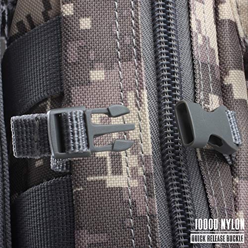LIVANS Tactical Molle Utility Pouch, EDC Tool Pouch Tactical Phone Pouches Mini Waist Pouches Medical EDC IFAK Pack Mini Design of 3-Day Backpack - color: CamoGray