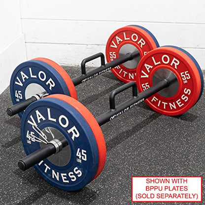 Valor Fitness Farmers Walk Handles - Log Carry Handles Pair - 24.5 lbs ea.- Strongman Weight Lifting Strength Training Equipment Barbells - Deadlift Grip Strength - Glutes Quads Exercises - Max 1200 lbs