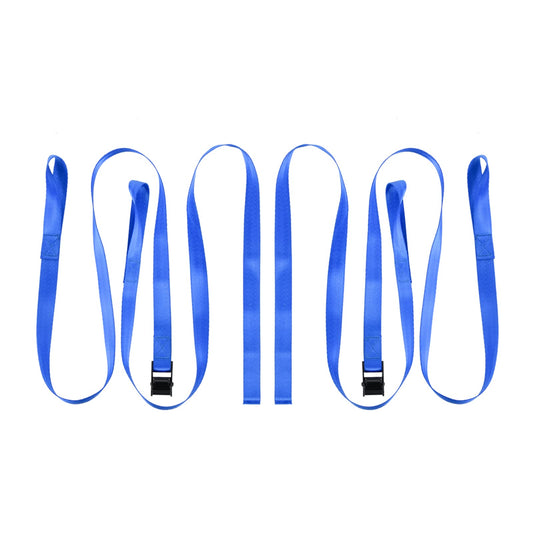 Car Roof Rack Loop Tie Down Straps - Short Cam Buckle Crossbars for Kayak, Surfboard, Paddle Board, Surf Rack Lashing Straps for Longboard, Bodyboard, Truck, Dock, Boat, Trailer, ATV, Dirt Bike, Canoe - color: Blue, size: 4 feet