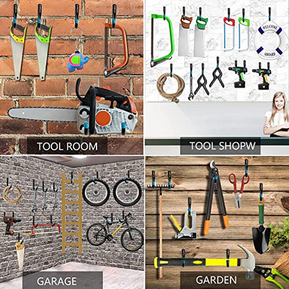 Heavy Duty Steel Garage Storage Utility Hooks, 8 Pack Wall Mount Hanging Storage Utility Hanger - size: 4.1inch