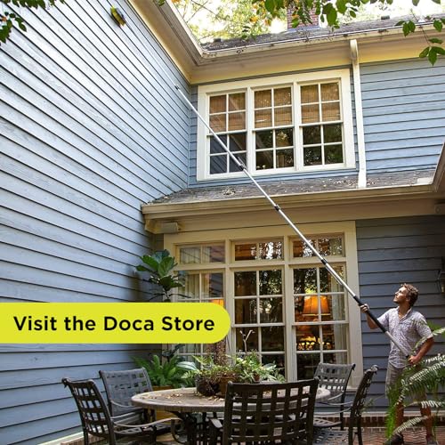 DOCAZOO Extension Telescoping Pole 6-24 Ft | High Reach Extension Pole for Cleaning, Dusting, Window Washing & Painting - Indoor & Outdoor Use (Pole Only) - size: 24 Ft, style: Pole Only