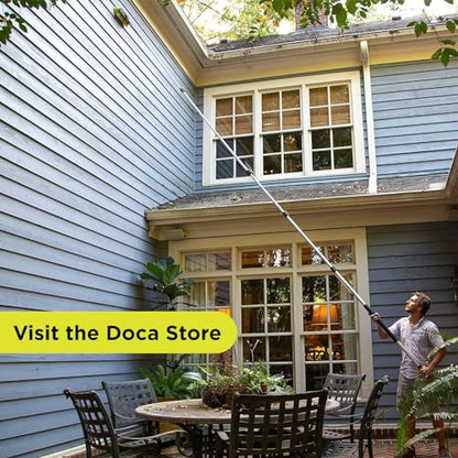 DOCAZOO Extension Telescoping Pole 6-24 Ft | High Reach Extension Pole for Cleaning, Dusting, Window Washing & Painting - Indoor & Outdoor Use (Pole Only) - size: 24 Ft, style: Pole Only