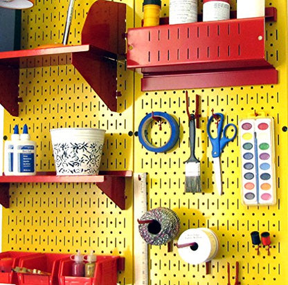 Yellow Metal Pegboard by Wall Control - 2 Pack - color: Yellow
