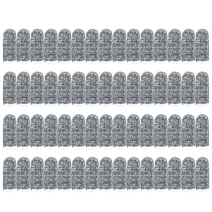 60 pcs Finger Cots Cut Resistant Protector Cut-Resistant Finger Covers, Anti-Cut Fingertips Finger Protection Cots for Peaked Tools DIY Working Building Kitchen Cutter Cooking, Breathable & Reusable - size: 60 Pack