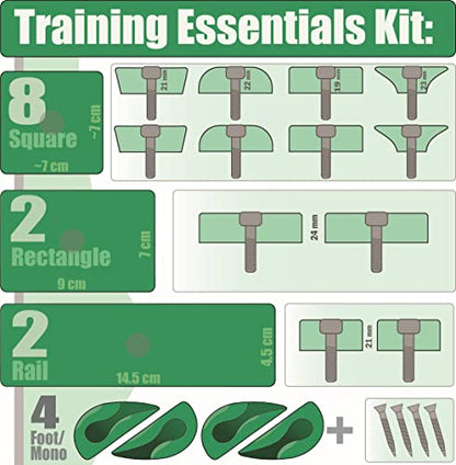 Rock Climbing Training Essentials Holds Kit - color: White